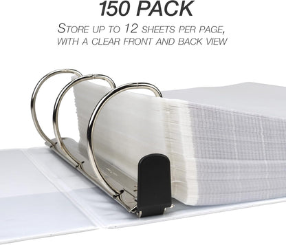 Samsill Ultra Clear Sheet Protectors, 250 Pack, 8.5x11 Inch Page Protectors for 3 Ring Binder, Premium Heavy Duty, Letter Size, Top Loading, Acid Free