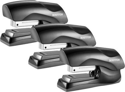 Bostitch Office Heavy Duty Stapler, 40 Sheet Capacity, No Jam, Half Strip, Fits into the Palm of Your Hand, For Classroom, Office or Desk, Black