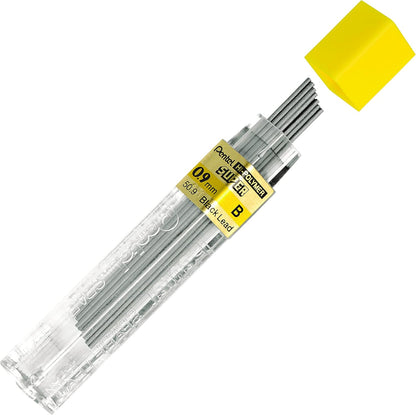 Pentel Super Hi-Polymer Lead Refill, (0.9mm) Thick, 2B, 180 Pieces of Lead, 12 Tubes of Lead (50-9-2B)
