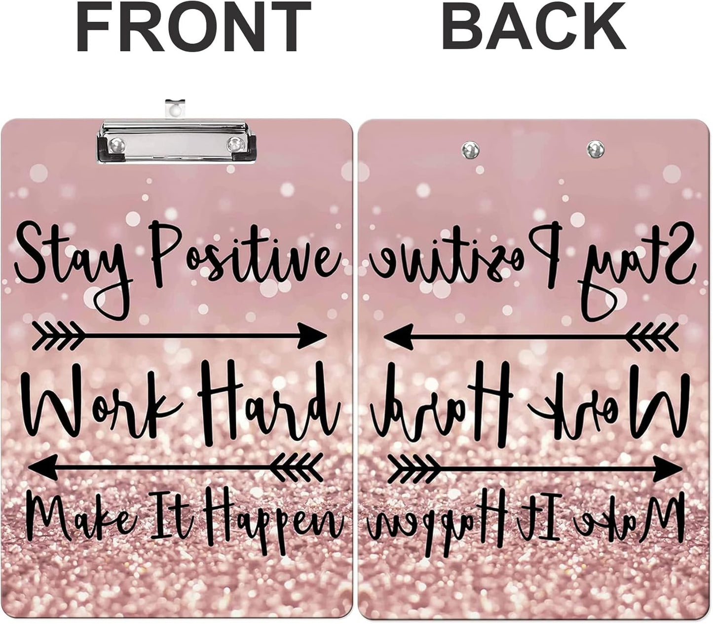 Fashion Clipboard, A4 Letter Size Wooden Decorative Clipboards for Teacher, Nurse, Doctor,Student and Kids, Cute Design for Standard Size 12.2" x 8.9" (C-Pink Purple Marble)