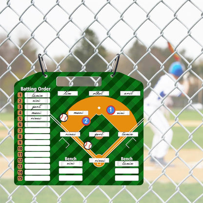 Magnetic Baseball Lineup Board | Baseball Dry Erase Coaching Broad | Softball Lineup Cards Marker Boards | Baseball Clipboard for Coaches | Baseball Lineup Board for Dugout