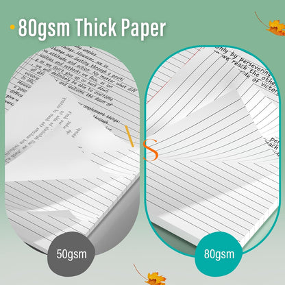 Nichela 5" x 8" Note Pads 12 Pack of Legal Pads 30 Sheets Notepad College Ruled Small Writing Pads Perforated Pages Paper Pads 80GSM Heavyweight Paper Note Pads for Home, Office, or School