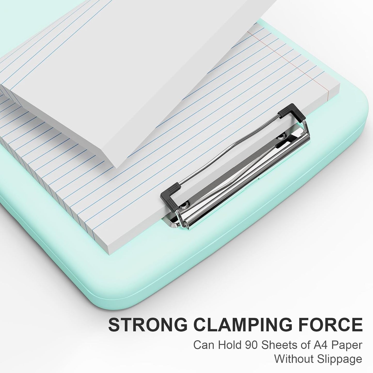 Plastic Clipboard with Storage, 8.5 x 11 Storage Organization Box Side-Opening, Heavy Duty Clip Board with Pen Holder and Paper Folder for Nurses, Teachers, Office & School Supply, Orange