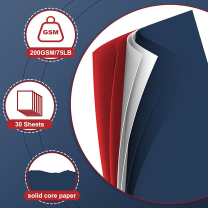 Cardstock 8.5 x 11, Thick Printer Paper 75 lb/200 gsm, 40 Sheets Card Stock White, Heavy Card stock, White CardStock Paper for Invitations, Diy Cards, Business Cards, Menus, Crafts, Drawing etc