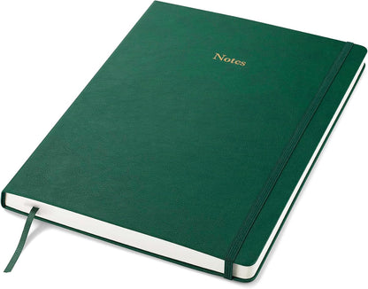Wykeham's Executive Notebook – 8.5" x 12" – Customization Available (Personalized Black – Lined)