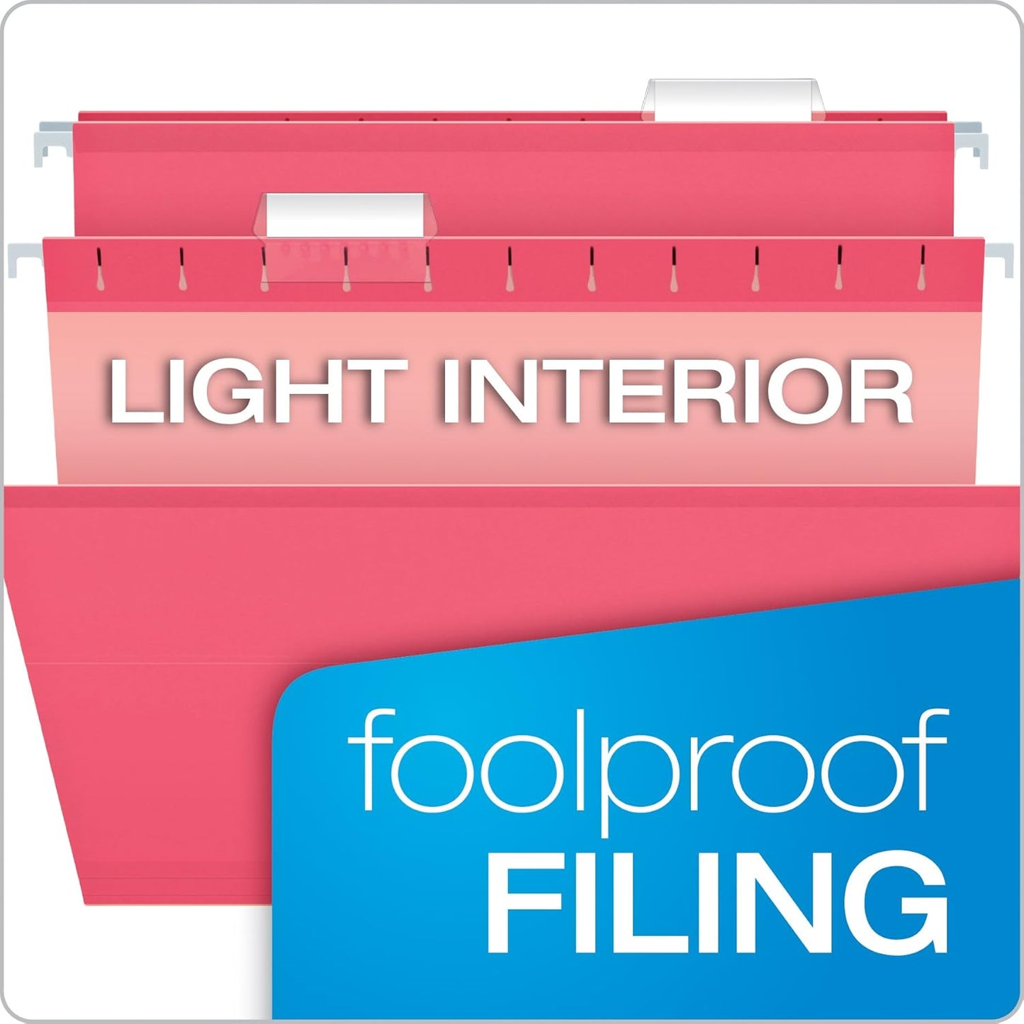 Pendaflex Reinforced Hanging File Folders, Letter Size, Bright Green, 1/5 Cut, 25/BX (4152 1/5 BGR)