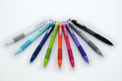 Zebra Pen, Z-Grip Mechanical Pencil, Smooth Writing, Latex-Free Grip, 0.7mm Lead, #2 HB, Pre-Loaded with Lead and Eraser, for School, Office, Everyday Use, Refillable, Clear Barrel, 24-Pack, (15241)