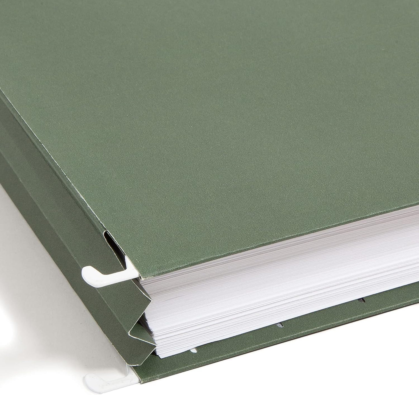Smead Hanging File Pocket with Full-Height Gusset, 3-1/2" Expansion, Letter Size, Standard Green, 10 per Box (64220)