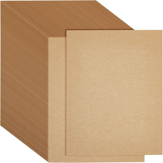 Best Paper Greetings Cardstock Paper Sheets - 8.5 x 11 In, 120 GSM, 48-Pack, Brown - Kraft Paper Cardstock for Invitations, Announcements & Crafts
