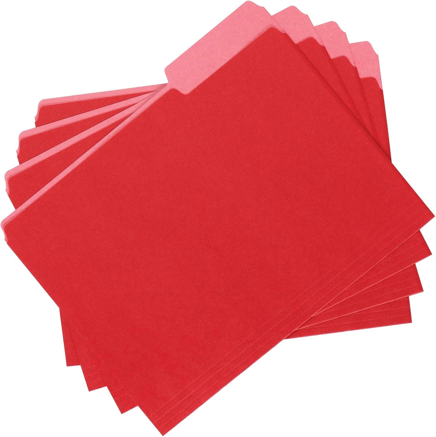 Amazon Basics Manila File Folders, Letter Size, 1/2 Tab in Left and Right Positions, 8.5" x 11", 36-Pack