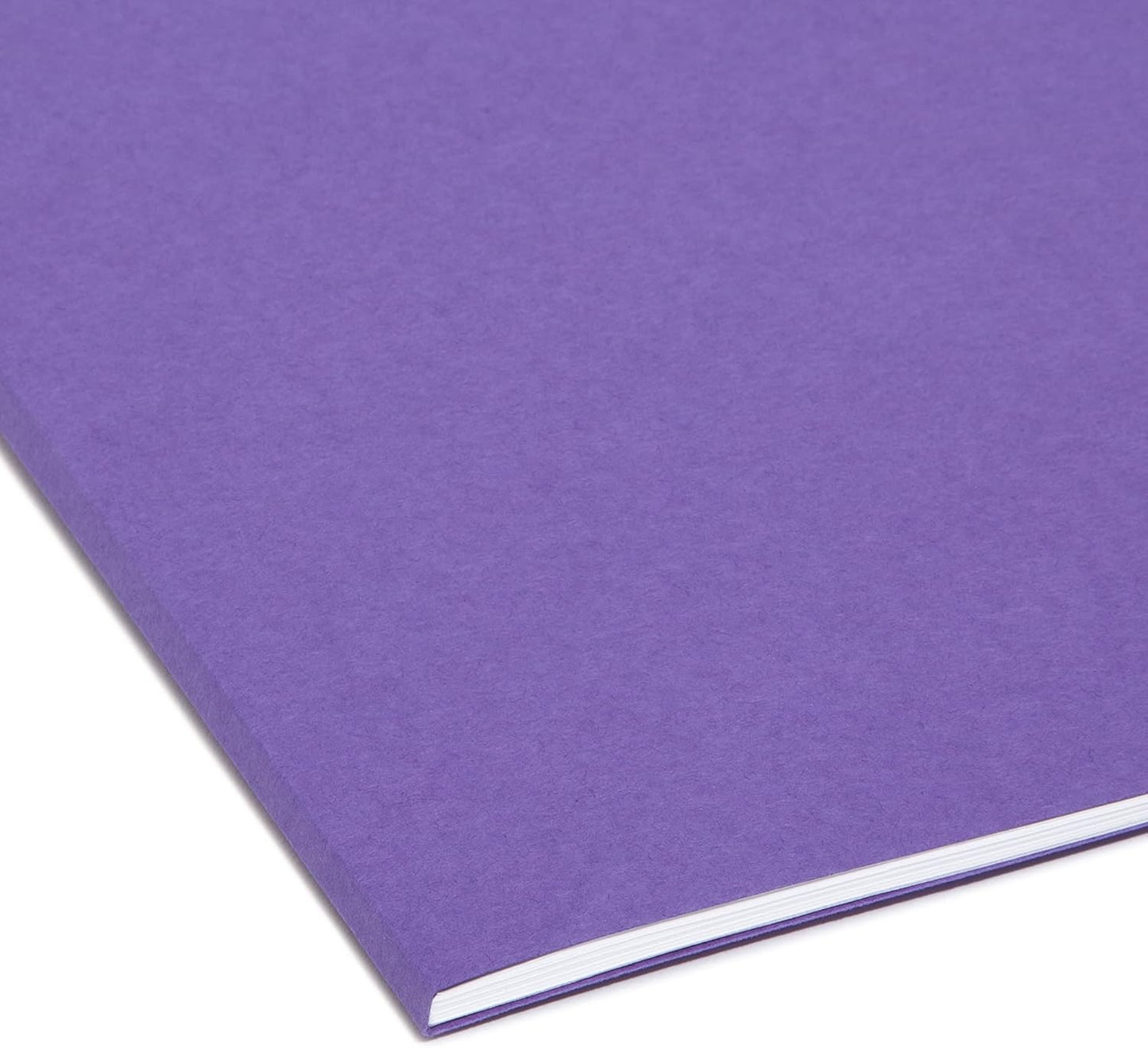 Smead Interior File Folder, 1/3-Cut Tab, Letter Size, Aqua, 100 per Box, Expandable File Folders for Filing Cabinet