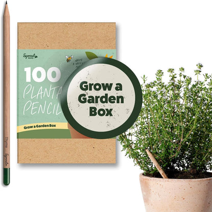 SproutWorld Wood-Cased Pencils | Teacher's Edition | HB Pre-Sharpened Graphite Plantable Wooden Pencils with flower, Herb & Vegetable Seeds | Gift for Teachers | 32 Pack
