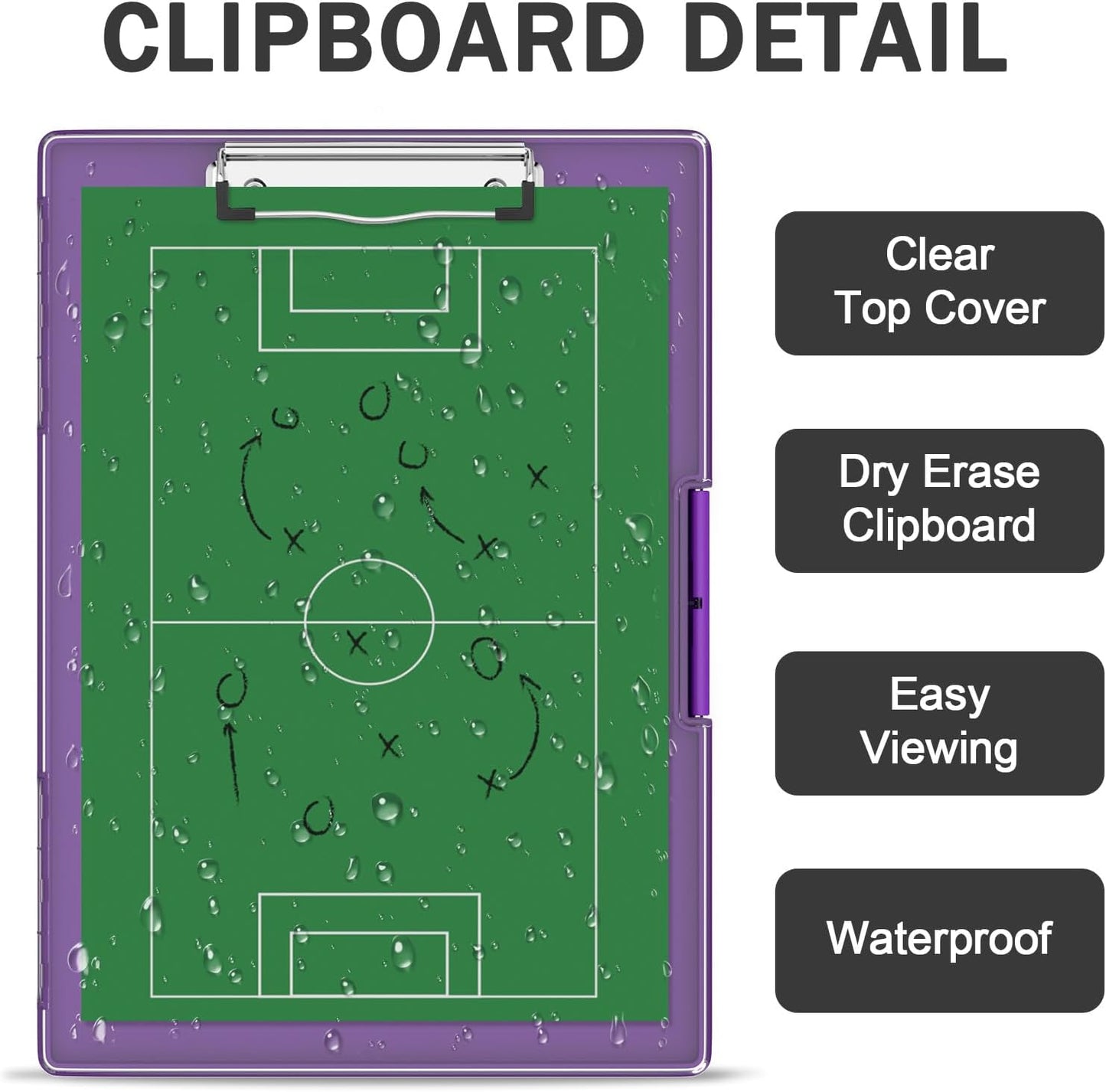 Rimilak Plastic Clipboard with Storage, Side Opening with 2 Compartment, Size 13.3 x 9.4 x 1.5 Heavy Duty High Capacity Nursing Box for Work School & Office Supplies, Black