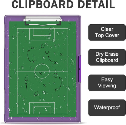 Rimilak Plastic Clipboard with Storage, Side Opening with 2 Compartment, Size 13.3 x 9.4 x 1.5 Heavy Duty High Capacity Nursing Box for Work School & Office Supplies, Black