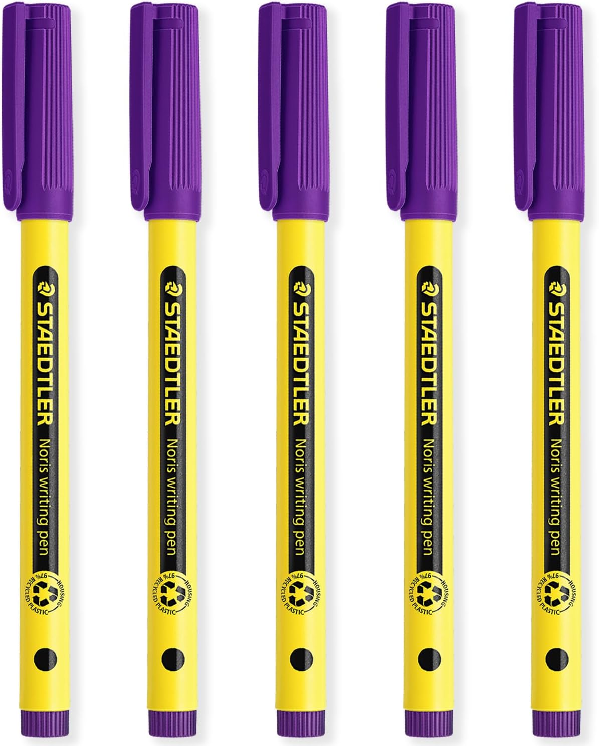 STAEDTLER 307 Noris Writing Pen - Handwriting Pens - 0.6mm Line Width - Ideal for School, Work, Office, etc (Blue)