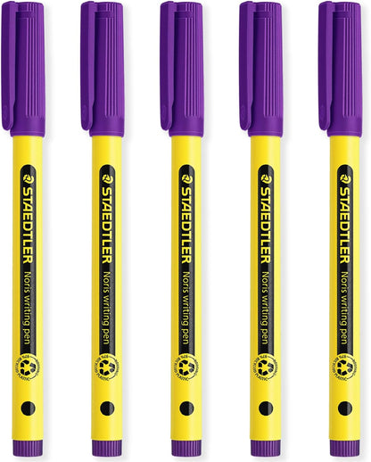 STAEDTLER 307 Noris Writing Pen - Handwriting Pens - 0.6mm Line Width - Ideal for School, Work, Office, etc (Blue)