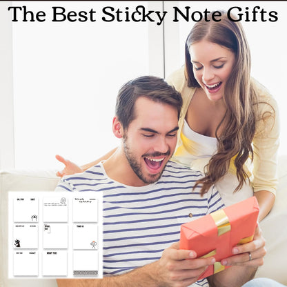 Inspirational Sticky Notes Gifts - 9 Pack Funny Positive Quotes Notepads 3x3 Inches, Fun Motivational Self-Adhesive Memo Pads Office Study Supplies for Friends Coworkers (450 Sheets)