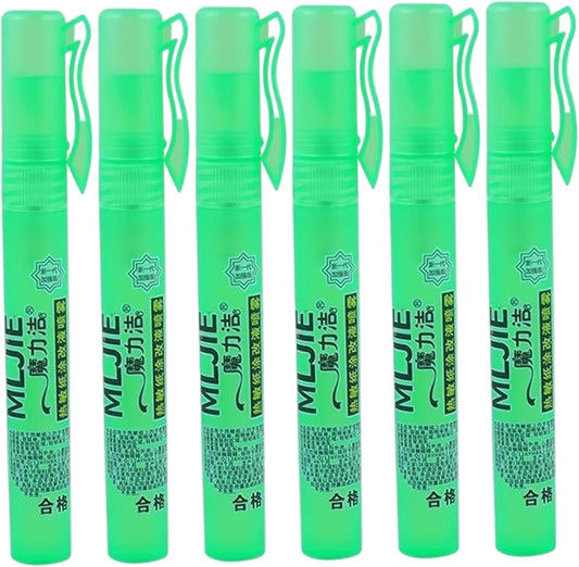 Correction Fluid, 6Pcs White Out Liquid Quick Spry Thermal Paper Eraser with Lid Portable Correction Fluid for Home School Office Information Protection, White Out