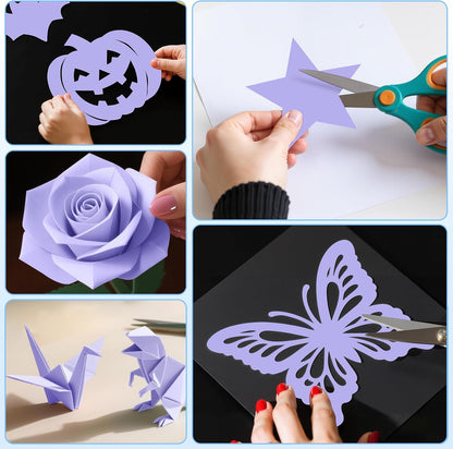 40 Sheets Colored Cardstock, 8.5 x 11 Construction Paper, Black Card Stock Paper, Cardstock Printer Paper for Halloween,Mothers Day, Christmas, Wedding Invitations, DIY Cards, Photo, Art and Crafts