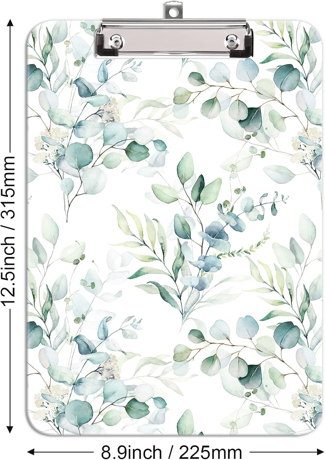 Hongri Plastic Cute Clipboard, Letter Size for Students, Teacher, Woman and Kids, Low Profile Clip, Decorative Pattern, Size 9 x 12.5 in, Dream Marble