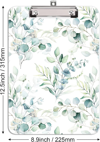 Hongri Plastic Cute Clipboard, Letter Size for Students, Teacher, Woman and Kids, Low Profile Clip, Decorative Pattern, Size 9 x 12.5 in, Dream Marble