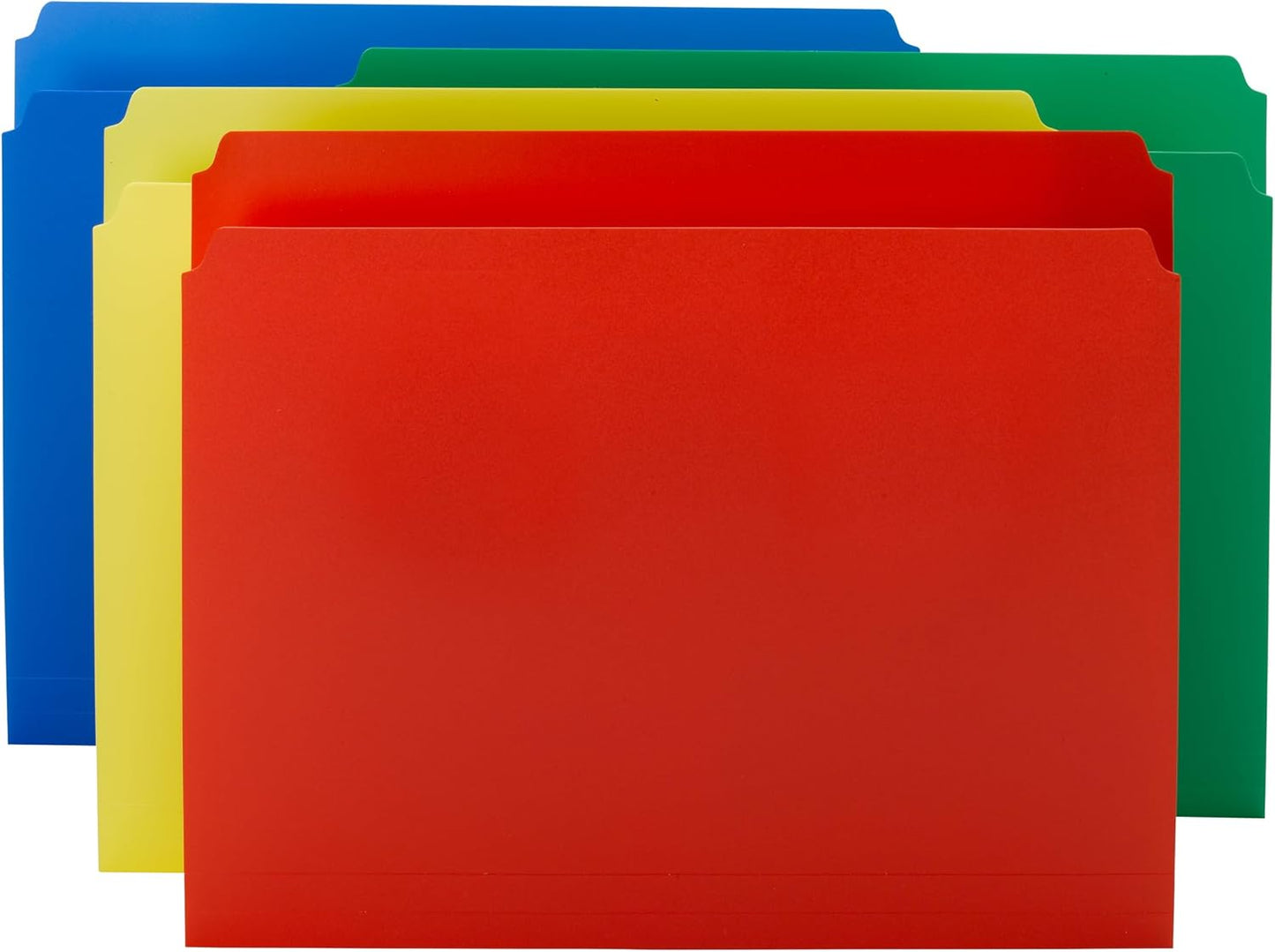 Smead Poly File Folder, 1/3-Cut Tab, Letter Size, Red, 24 per Box (10501)