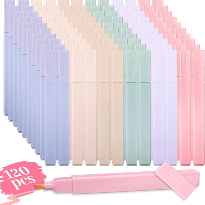 120 Pcs Bible Highlighter with Soft Chisel Tip Highlighters