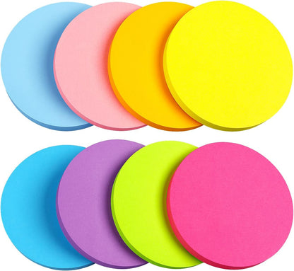 SIMONA Bubble Shape Sticky Notes 8 Color Bright Colorful Sticky Pad 75 Sheets/Pad Self-Sticky Note Pads