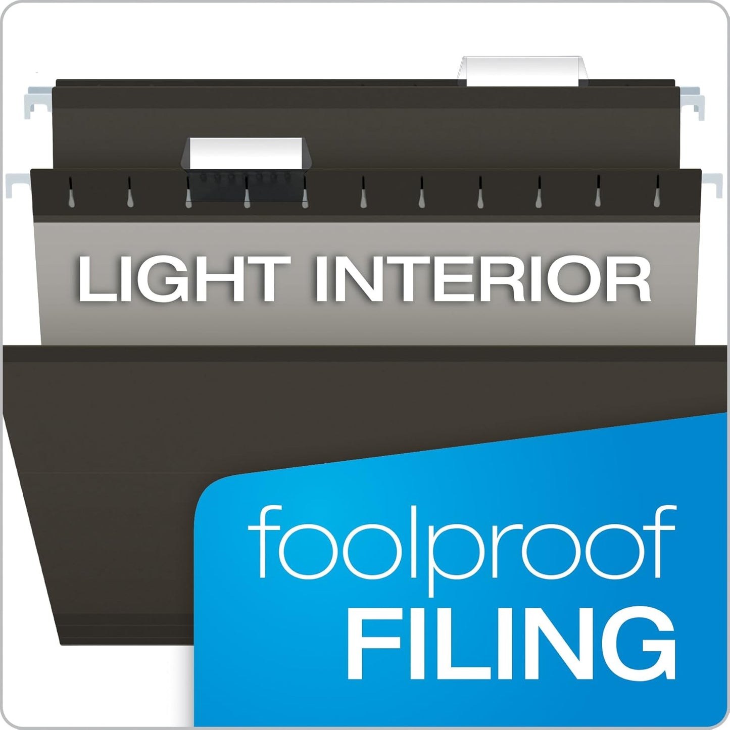 Pendaflex Hanging File Folders, Legal Size, Aqua (PFX415315AQU)