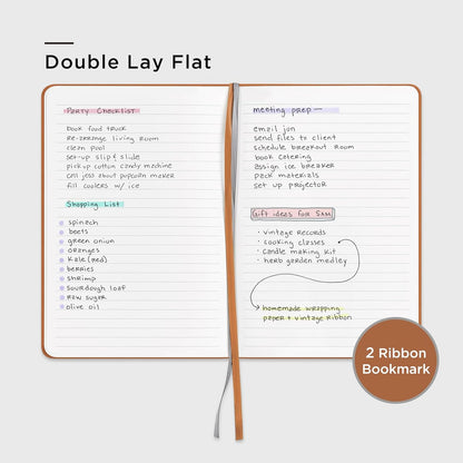&And Per Se Lined Journal Notebook, 160 Pages, A5 5.7 x 8 inches College Ruled Thick Paper Notebook Journals for Writing, Hardcover Notebooks for Women Men Office School (1 Pack, Green) - Colors B