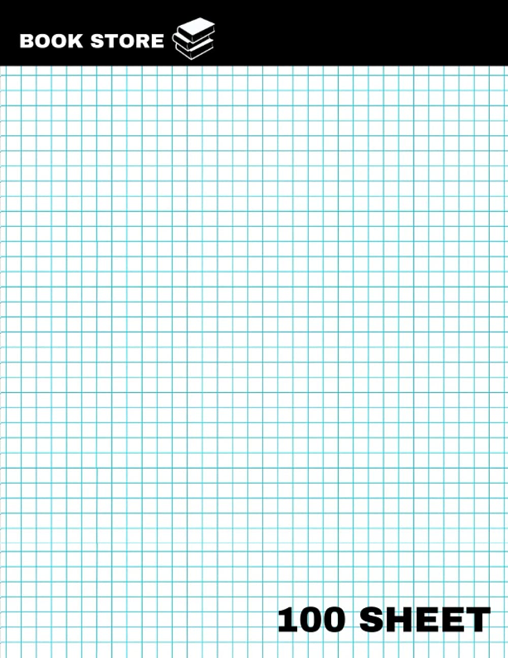 Graph Paper quadrille pad: Graph Paper, 5x5 (5 Squares per inch), 11"x8.5" Engineering Graph Paper Pad, 100 Sheet