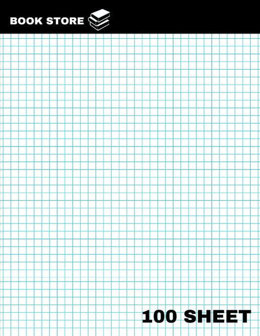 Graph Paper quadrille pad: Graph Paper, 5x5 (5 Squares per inch), 11"x8.5" Engineering Graph Paper Pad, 100 Sheet