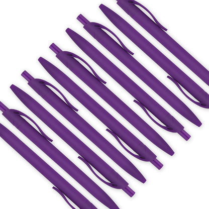 Deegtran 100 Pack No Bleed Black Barrel Click Pens, Wholesale Retractable Ballpoint, Medium Point, Smooth Ink, 1.0MM Black Ink
