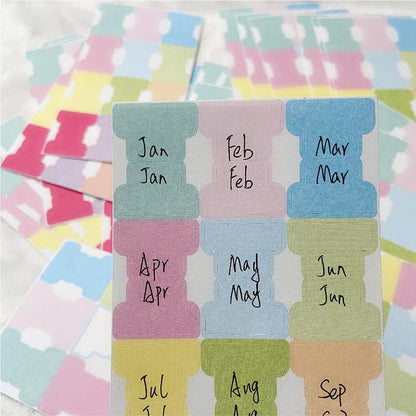 420 PCS Pastel Writable Index Tabs, 35 Sheets Smudge-Free Thickened Paper Tape Flags, Morandi Foldable Self-Stick Page Markers for Books, Journals, Planners & Document Organization