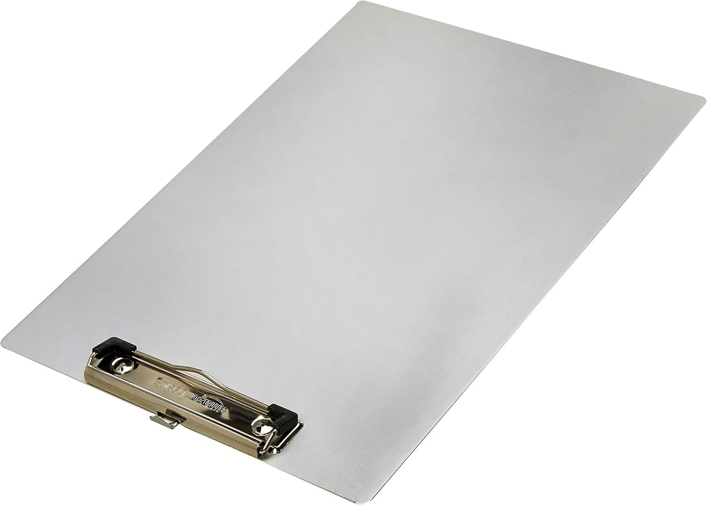 Amazon Basics Aluminum Clipboard, Letter Size, Office Supplies, 2-Pack, Silver
