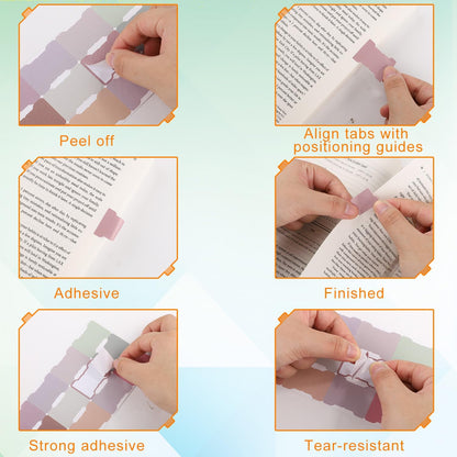 20 Sheets/240 Pieces Sticky Index Tabs, Double Sided Book Page Markers Tabs Blank Monthly Tabs Writable Sticky Notes Flags Self Adhesive Planner Stickers for Labeling (Bohemia)