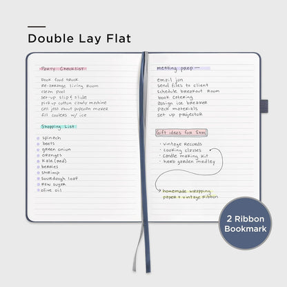 &And Per Se Lined Journal Notebook, 160 Pages, A5 5.7 x 8 inches College Ruled Thick Paper Notebook Journals for Writing, Hardcover Notebooks for Women Men Office School (1 Pack, Green) - Colors A