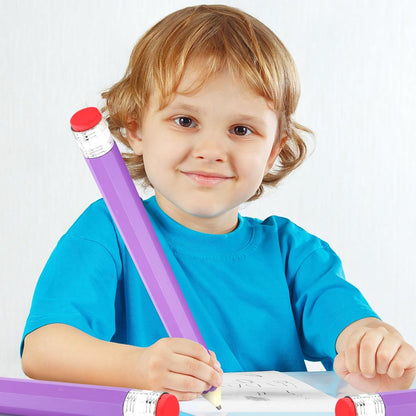 16 Inch Wooden Large Jumbo Pencils Giant Big Funny Wood Pencil with Cap and Eraser Fun Novelty Gifts for Kids School Kindergarten Home Office Prop Supplies(Purple)