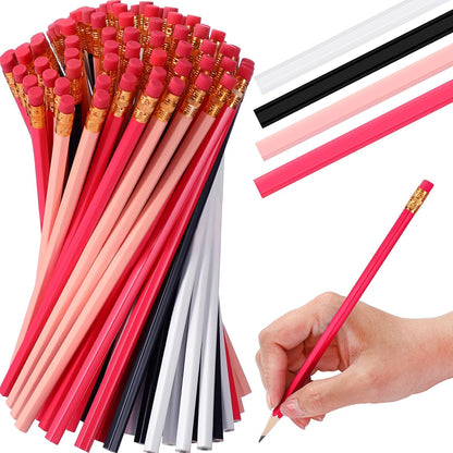 TecUnite 120 Pcs #2 HB Pencils with Eraser No 2 Unsharpened Wooden Hexagonal Pencils for Adults Gifts for School Exam art Learning Office Sketching(Rainbow Colors)
