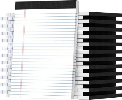 Legal Pads 8.5 X11, Narrow Ruled Notepads, 2 Pack, 50 Sheet/Pad, White Legal Pads, Tear Off Notepad, Perforated Writing Pad, Notebook Paper College Ruled, Notepads for Office Home School, Notepad