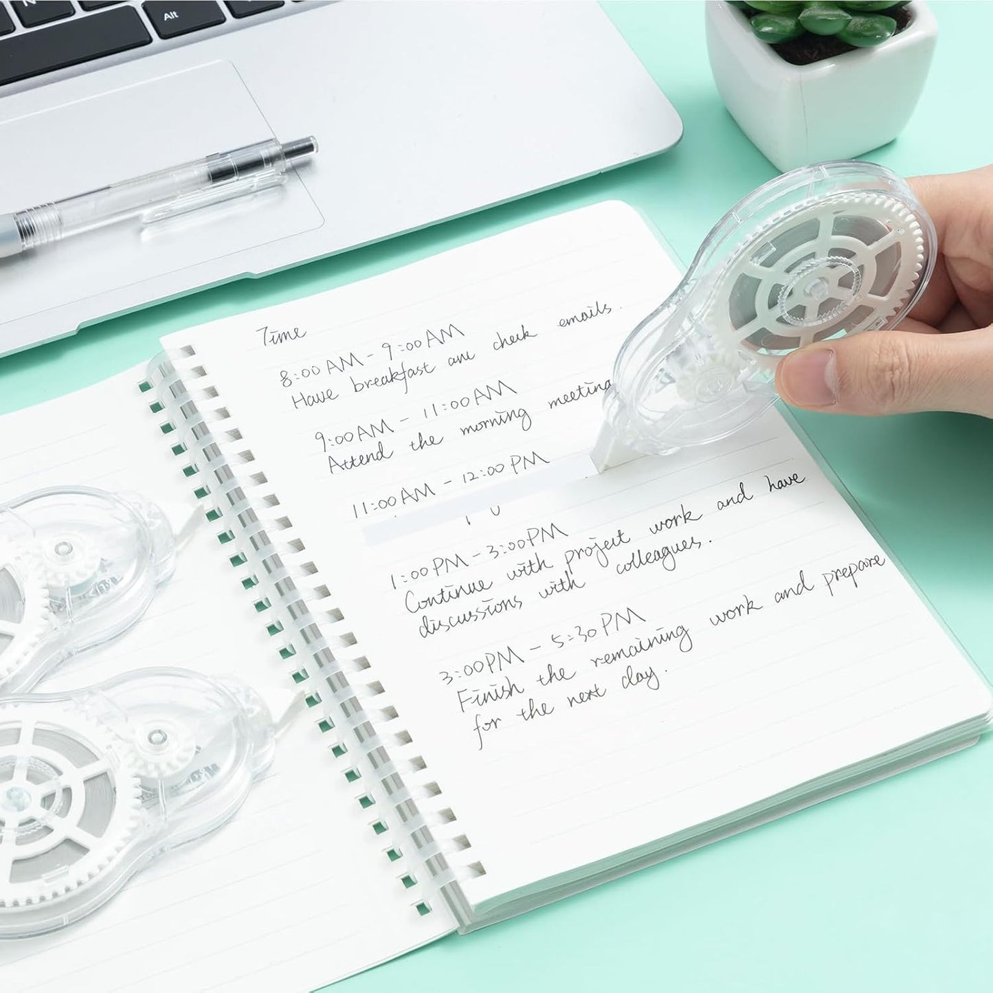 M&G White Correction Tape, Easy to use applicator for Instant Corrections, 39.37 Ft/Pack,for Office (6 Pack, 12M/472"x 0.2")
