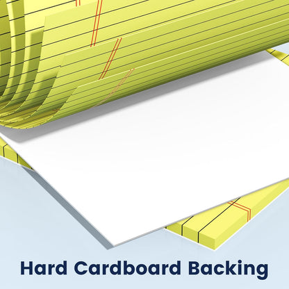 12pcs 5x8 Inch Yellow Note Pads Legal Pads, College Ruled Writing Legal Pads, 360 Sheets Total, Notepad for Students, Office & Home | Bulk Supply for Notes, Lists & Planning | Premium Quality Paper