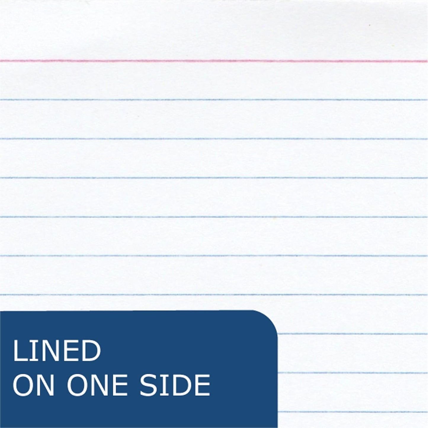 Roaring Spring Recycled Index Cards 3"x5", 100 Count, Smooth 100# White Recycled Index Paper, Ruled on Front, Blank on Back (Pack of 1)