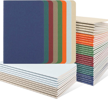 Oucaru 48PCS Pocket Notebook, 3.5" x 5.5", 8 Color, 52 Pages Blank Notebook Mini Notebook Journal, Small Notebook Memo Notepad for Students, Traveler, School Supplies