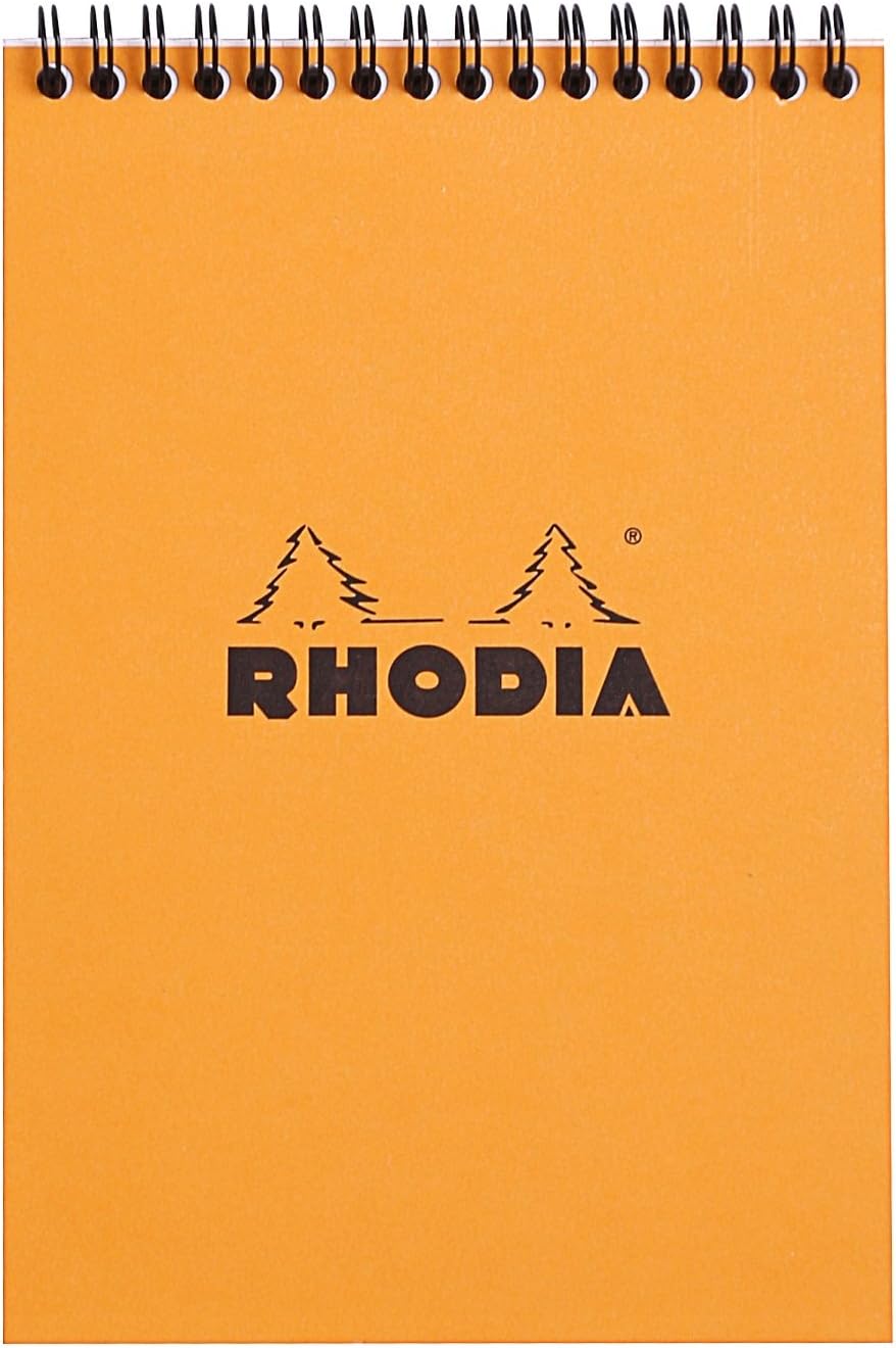Rhodia Wirebound Pad 8.25x11.75, Lined, Orange