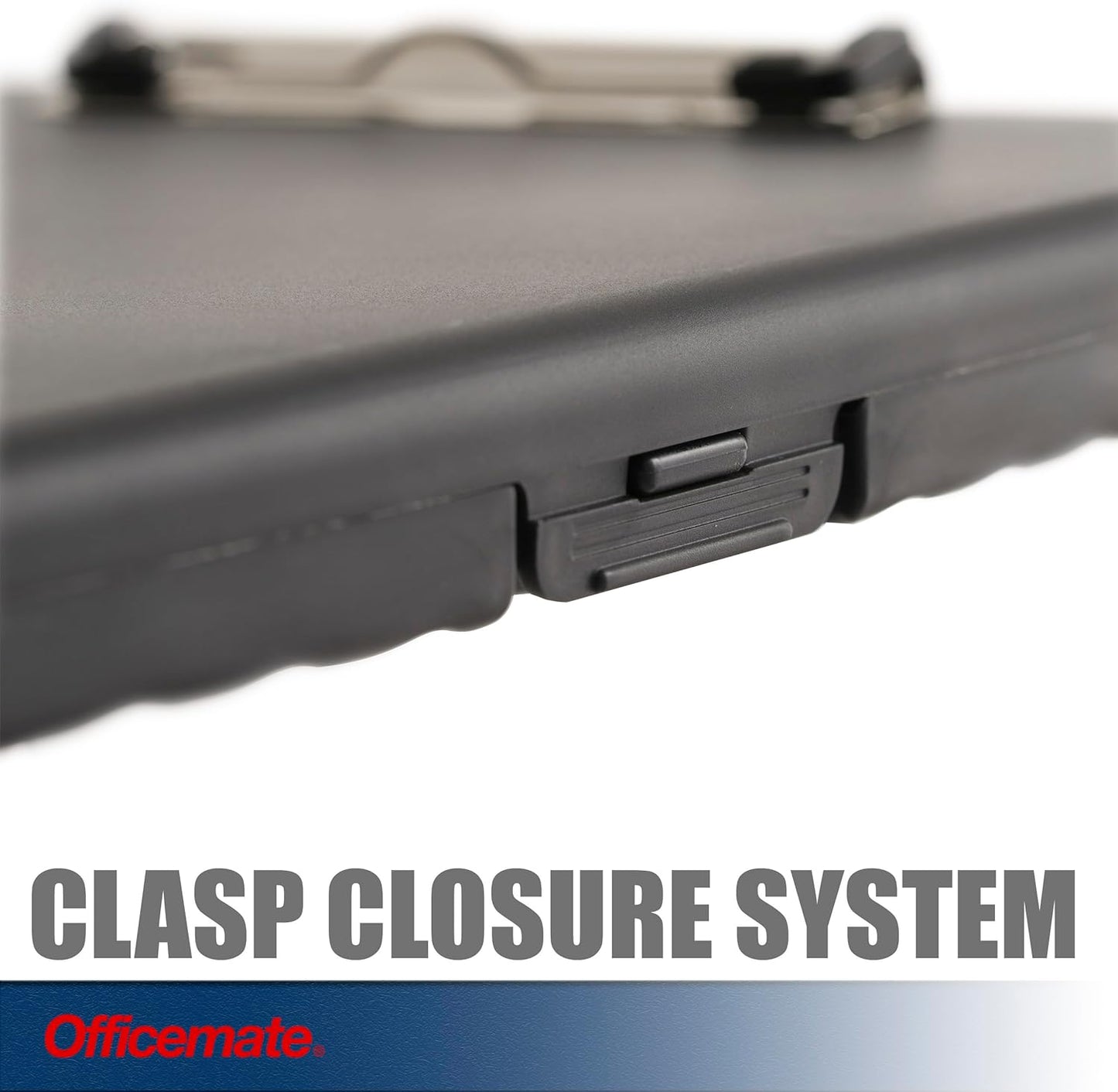 Officemate Slim Clipboard Storage Box, Charcoal (83303)