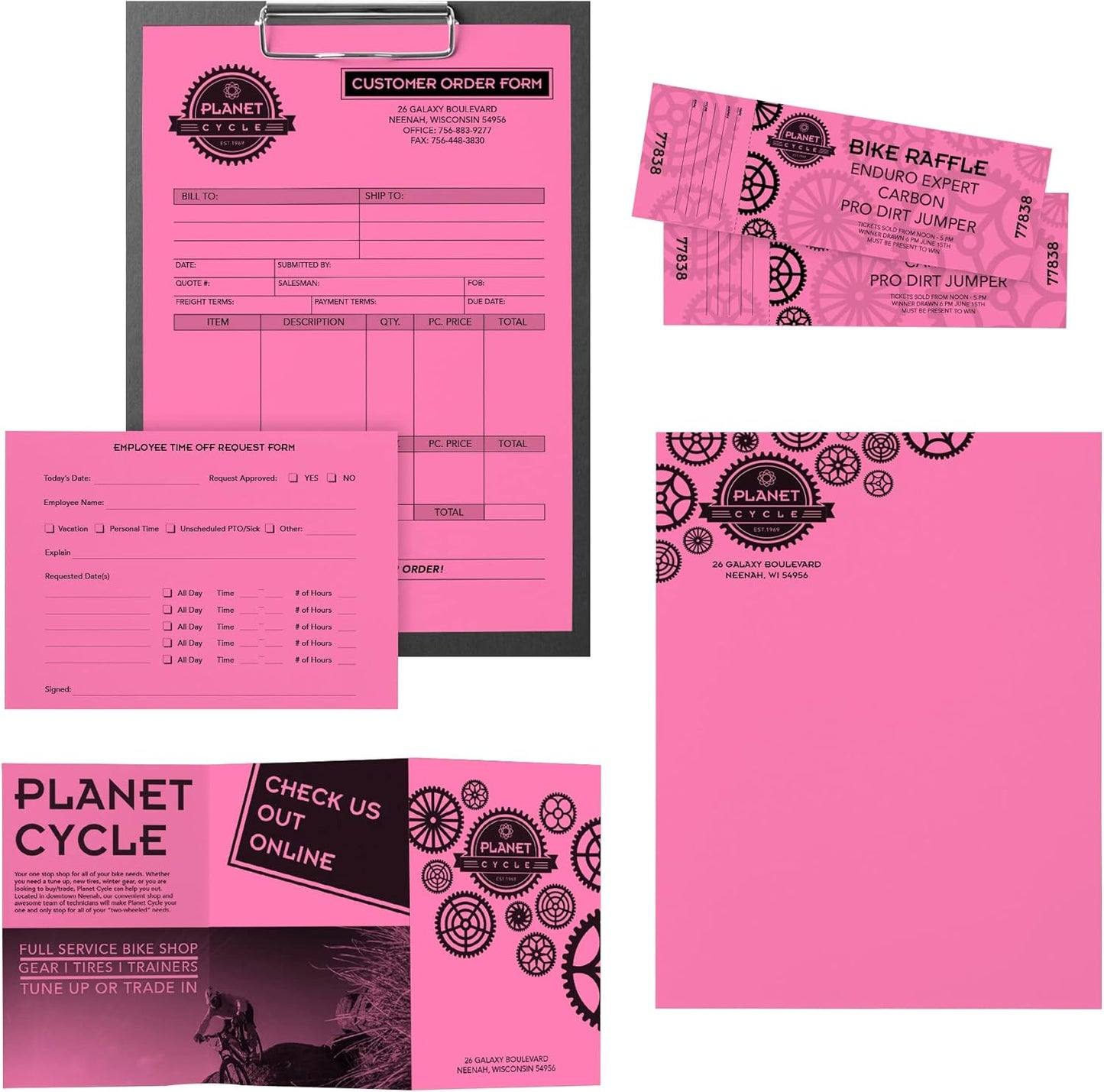 Bright Color Paper, Neenah Astrobrights®, Letter Paper Size, 24 Lb, FSC® Certified, Pulsar Pink, Ream Of 500 Sheets