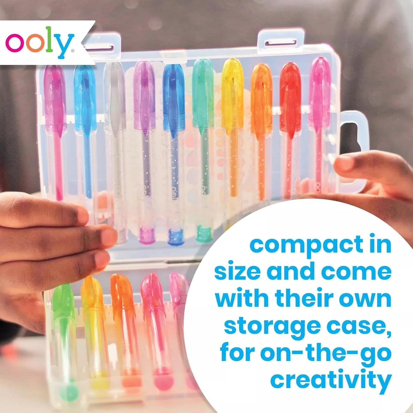 Ooly Scented Yummy Yummy Glitter Gel Pens Set of 12-1.00mm NIB Scented Glitter Pens for Kids and Adults, Art and Stationery Supplies