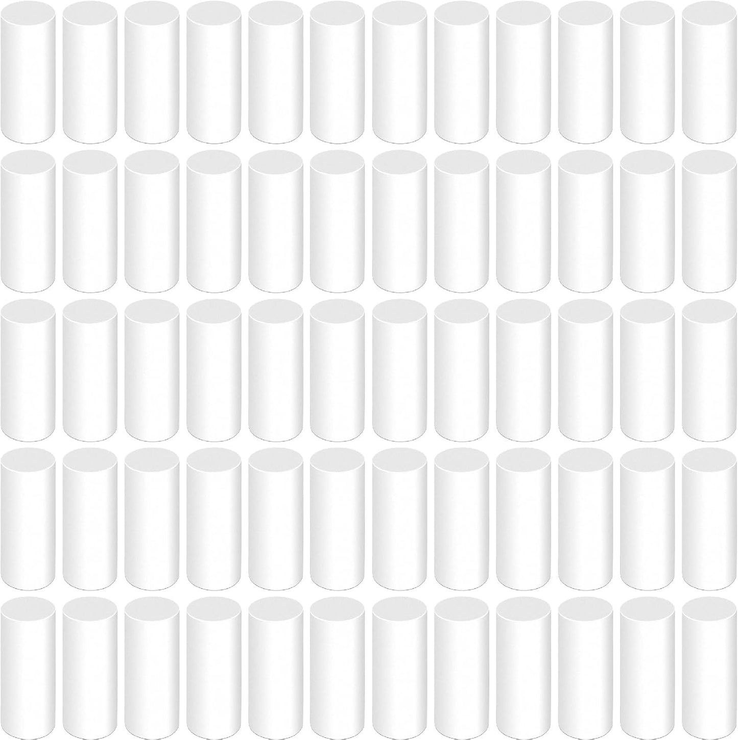 50 Pcs Mechanical Pencil Eraser Refills, White Refill Erasers for Propelling Pencils, Universal Traceless Eraser Replacement for Office Notebook Drafting