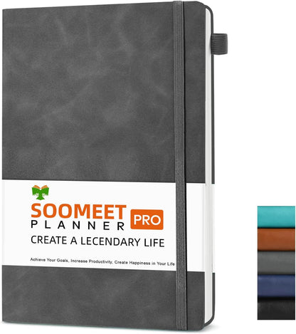 Lined Journal Notebook, 200 Pages, Leather Hardcover Notebooks, A5 College Ruled Thick Classic with Pen Loop Notebook Journals for Writing, for Women Men Office School, 5.75'' X 8.38'', Brown